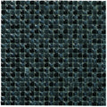 Black glossy square mosaic tile orion 30 x 30cm with subtle textured pattern for modern wall and floor design