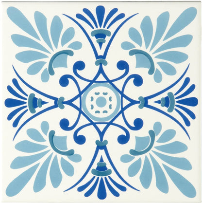 Orléans Blue on Brilliant White