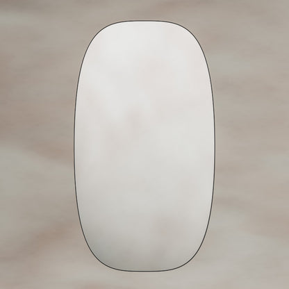 Oslo Barrel Mirror 45x80cm in Black - Origins Living, view 4