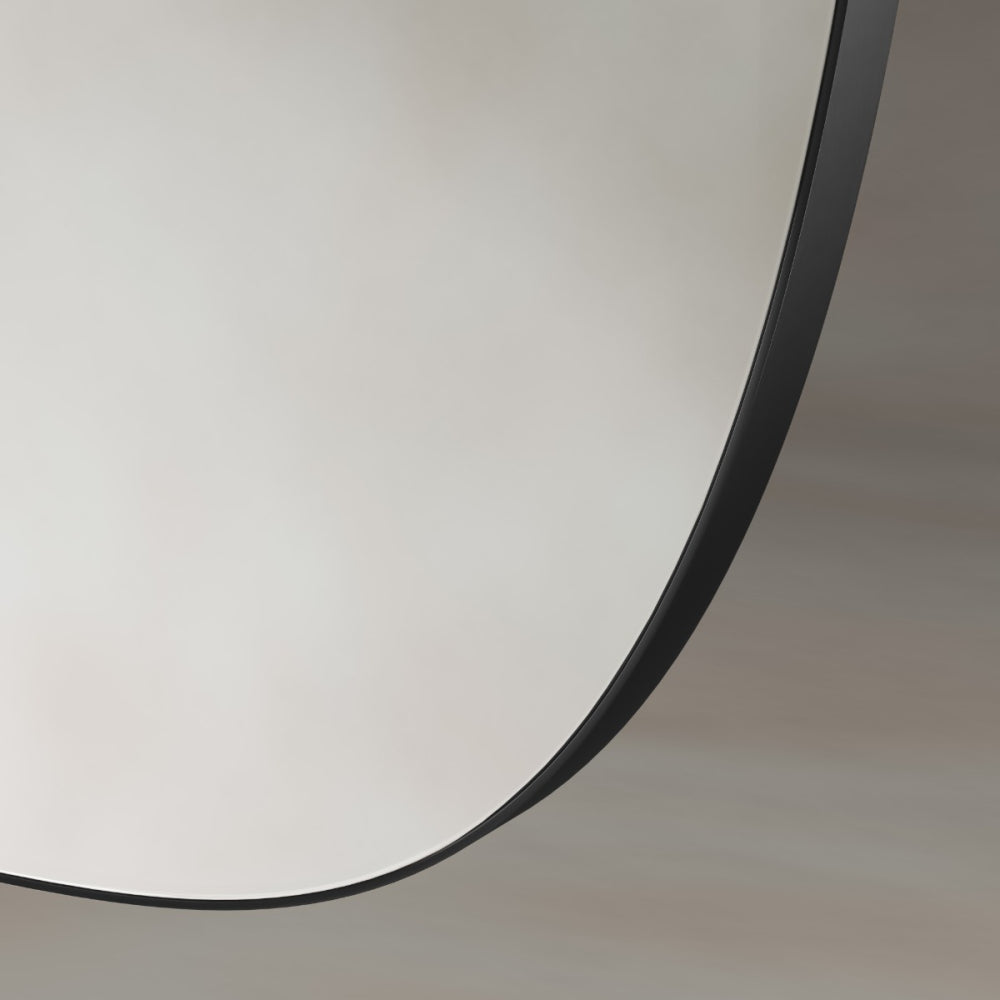 Oslo Barrel Mirror 45x80cm in Black - Origins Living, view 5