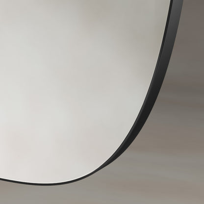 Oslo Barrel Mirror 45x80cm in Black - Origins Living, view 5