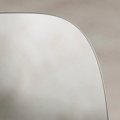 Oslo Barrel Mirror 45x80cm in Brushed Nickel - Origins Living, view 6