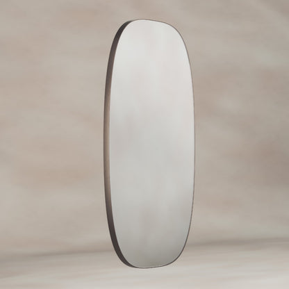 Oslo Barrel Mirror 45x80cm in Brushed Bronze - Origins Living, view 2