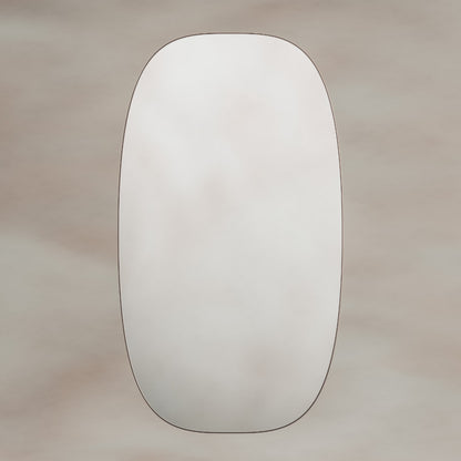 Oslo Barrel Mirror 45x80cm in Brushed Bronze - Origins Living, view 4