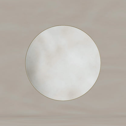 Oslo Round Mirror 60cm in Brushed Brass - Origins Living, view 4