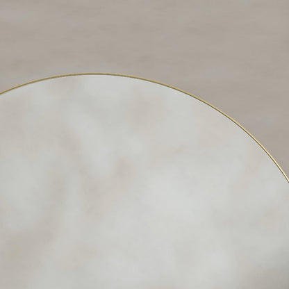 Oslo Round Mirror 60cm in Brushed Brass - Origins Living, view 5
