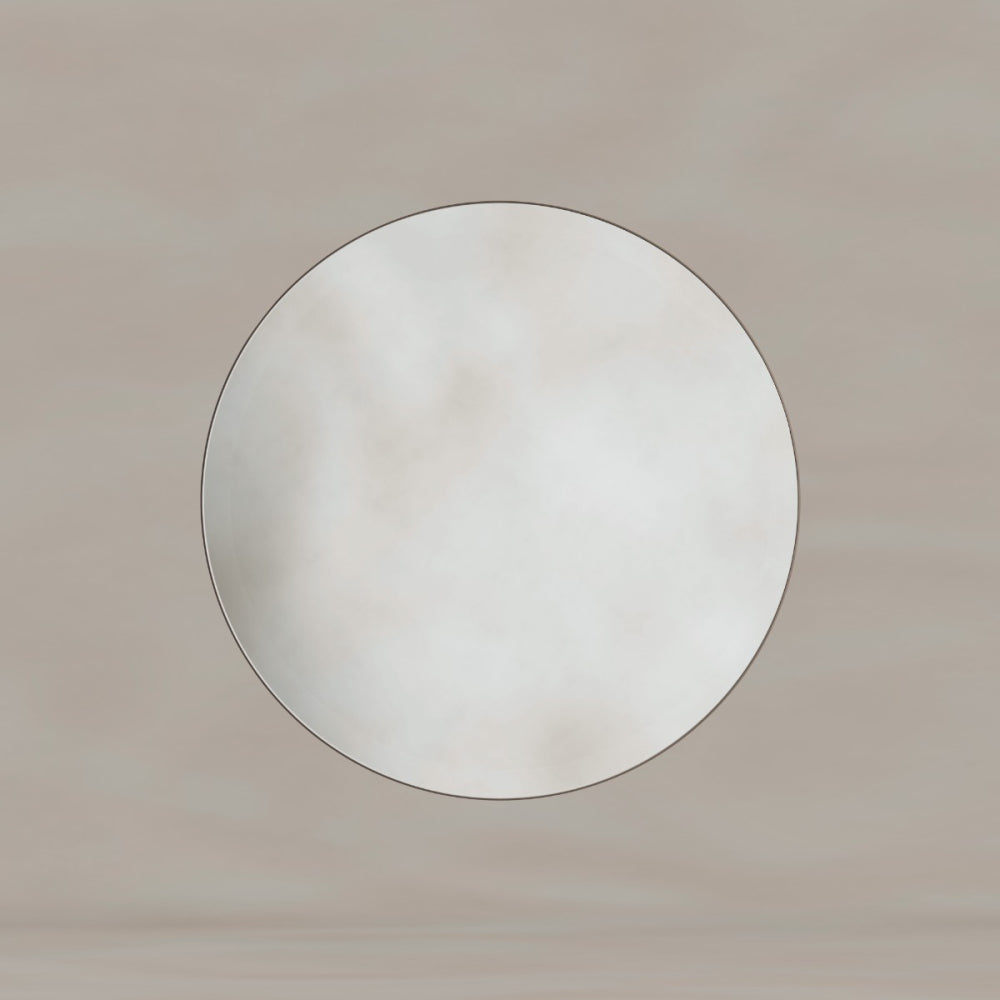 Oslo Round Mirror 60cm in Brushed Bronze - Origins Living, view 4