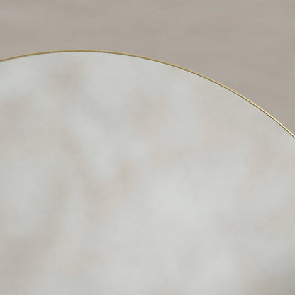Oslo Round Mirror 80cm in Brushed Brass - Origins Living, view 5