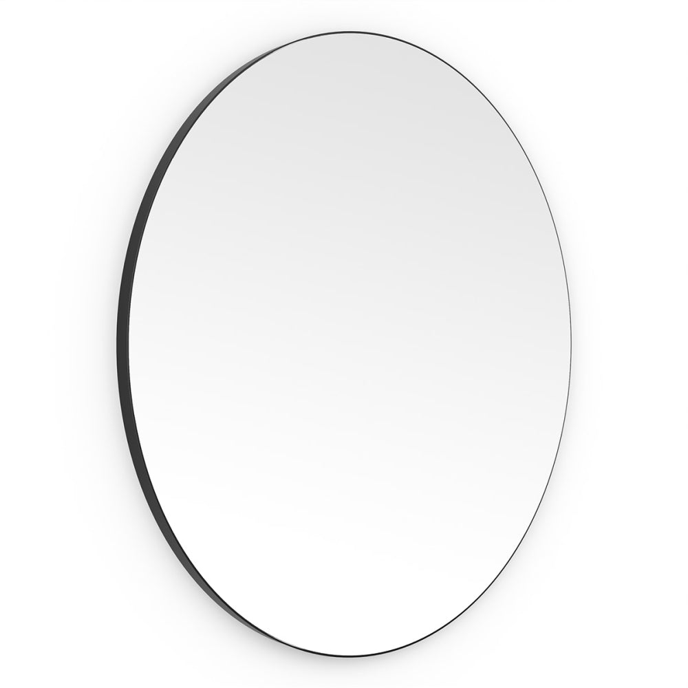 Oslo Round Mirror 80cm in Black - Origins Living