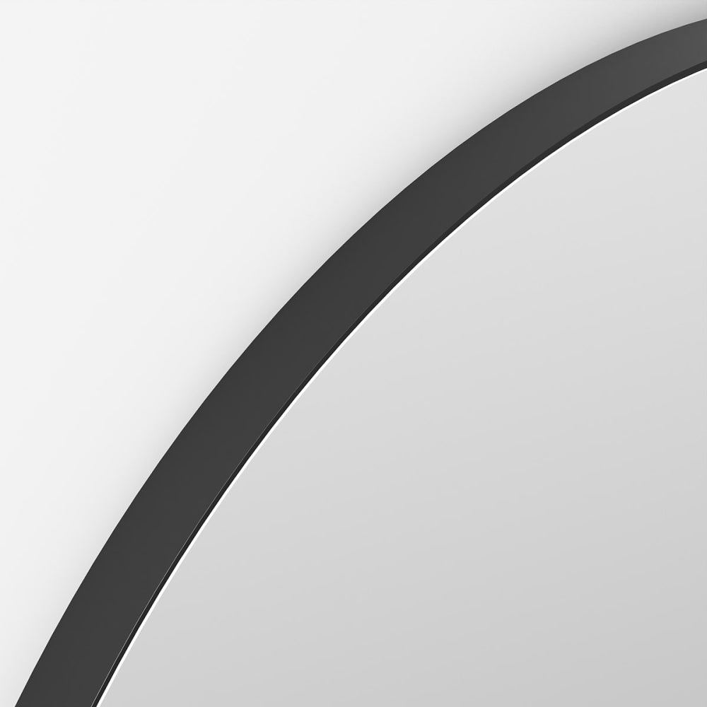 Oslo Round Mirror 80cm in Black - Origins Living, view 2