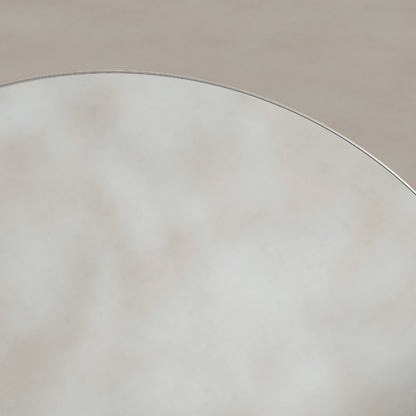 Oslo Round Mirror 80cm in Brushed Nickel - Origins Living, view 6
