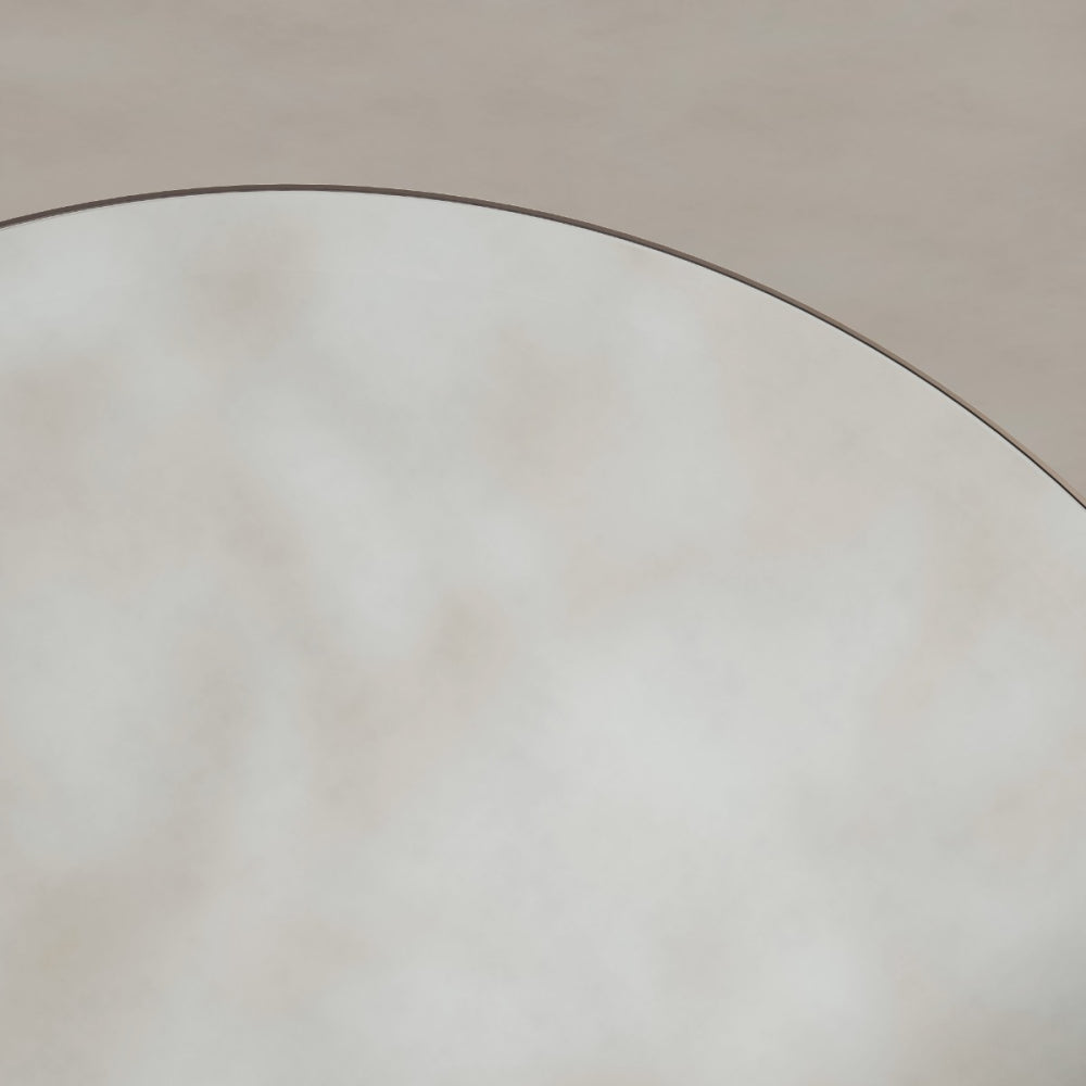 Oslo Round Mirror 80cm in Brushed Bronze - Origins Living, view 5