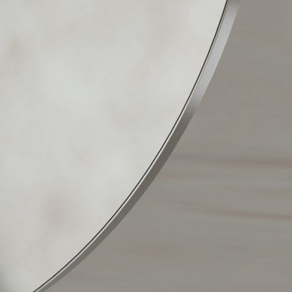 Oslo Round Mirror 100cm in Brushed Nickel - Origins Living, view 4