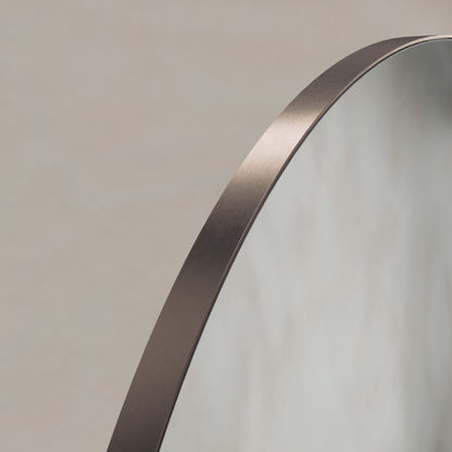 Oslo Round Mirror 100cm in Brushed Bronze - Origins Living, view 2
