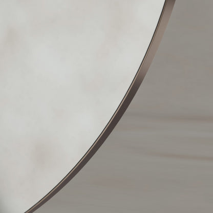 Oslo Round Mirror 100cm in Brushed Bronze - Origins Living, view 3