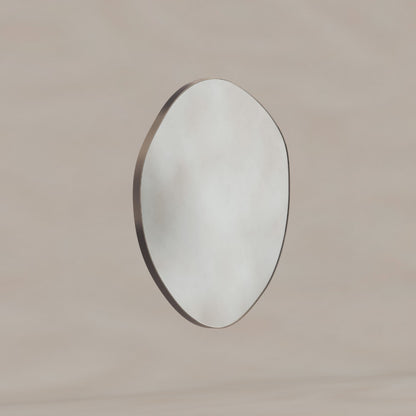 Oslo Organic Mirror 60cm in Brushed Bronze - Origins Living