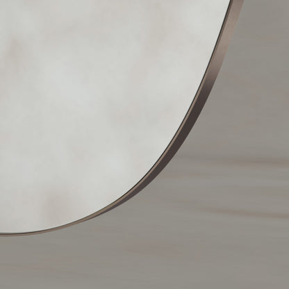 Oslo Organic Mirror 60cm in Brushed Bronze - Origins Living, view 3