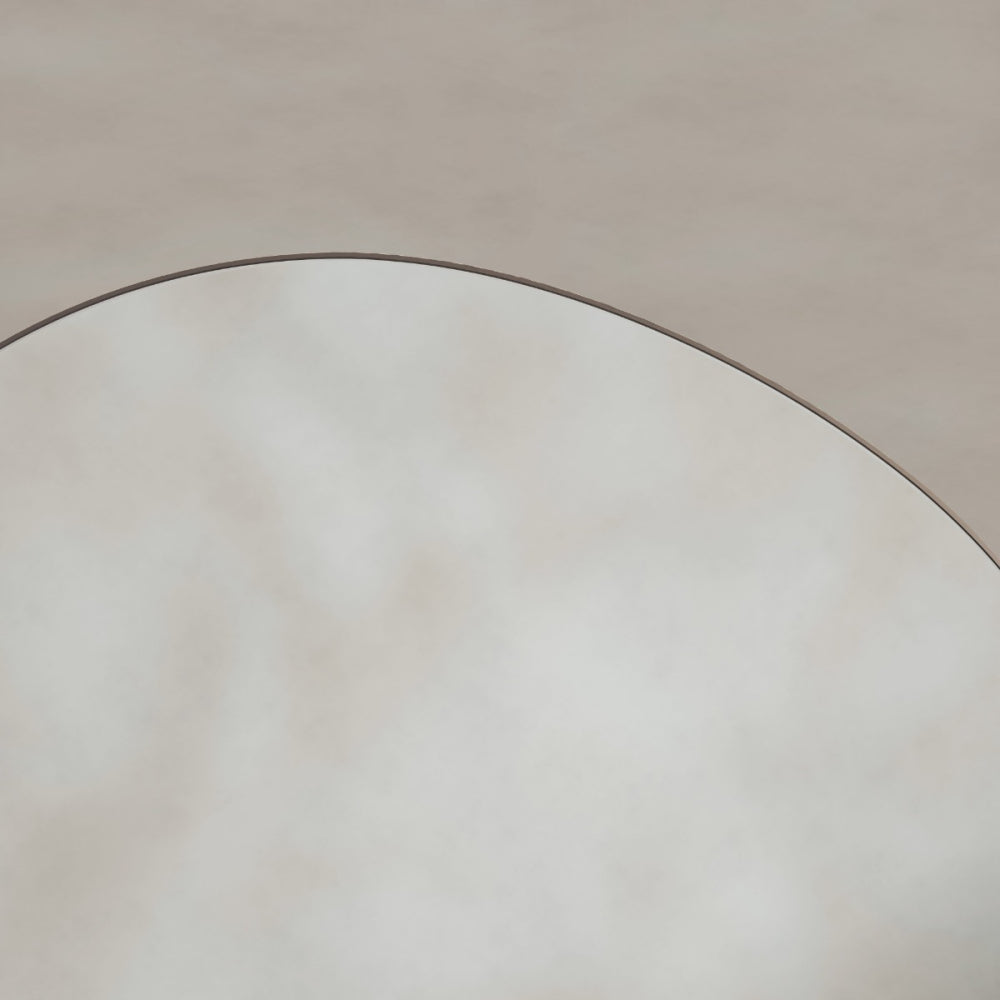 Oslo Organic Mirror 60cm in Brushed Bronze - Origins Living, view 5