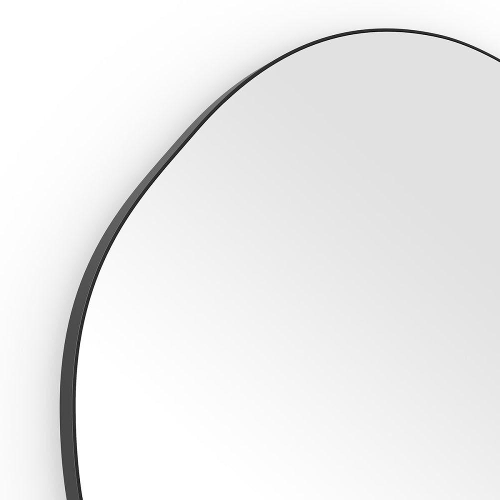 Oslo Organic Mirror 80cm in Black - Origins Living, view 2