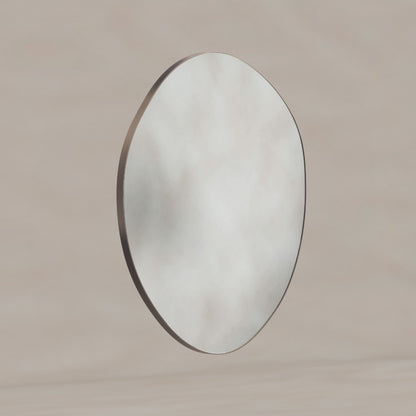 Oslo Organic Mirror 80cm in Brushed Bronze - Origins Living