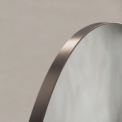 Oslo Organic Mirror 80cm in Brushed Bronze - Origins Living, view 2
