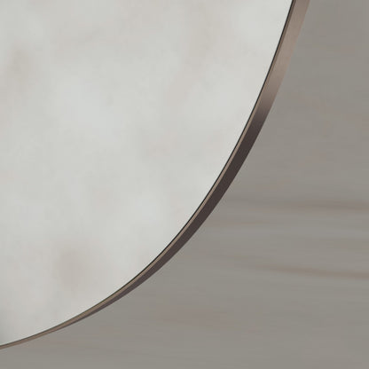 Oslo Organic Mirror 80cm in Brushed Bronze - Origins Living, view 3