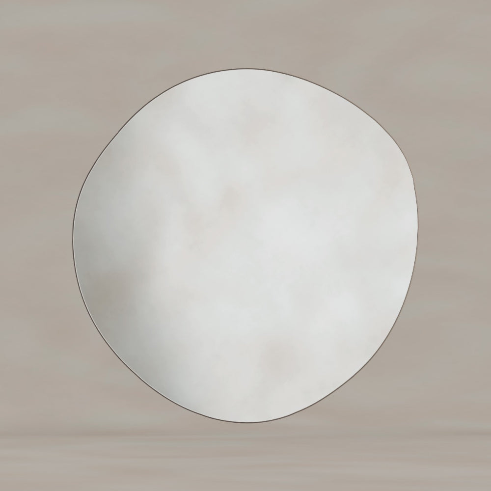 Oslo Organic Mirror 80cm in Brushed Bronze - Origins Living, view 4