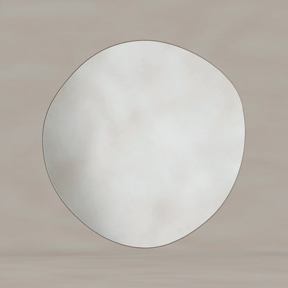 Oslo Organic Mirror 80cm in Brushed Bronze - Origins Living, view 4