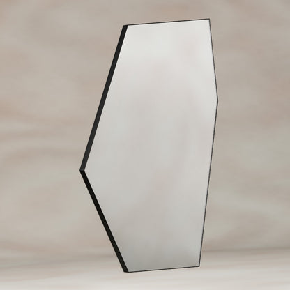 Oslo Irregular Hexagon Mirror 55x80cm in Black - Origins Living, view 2