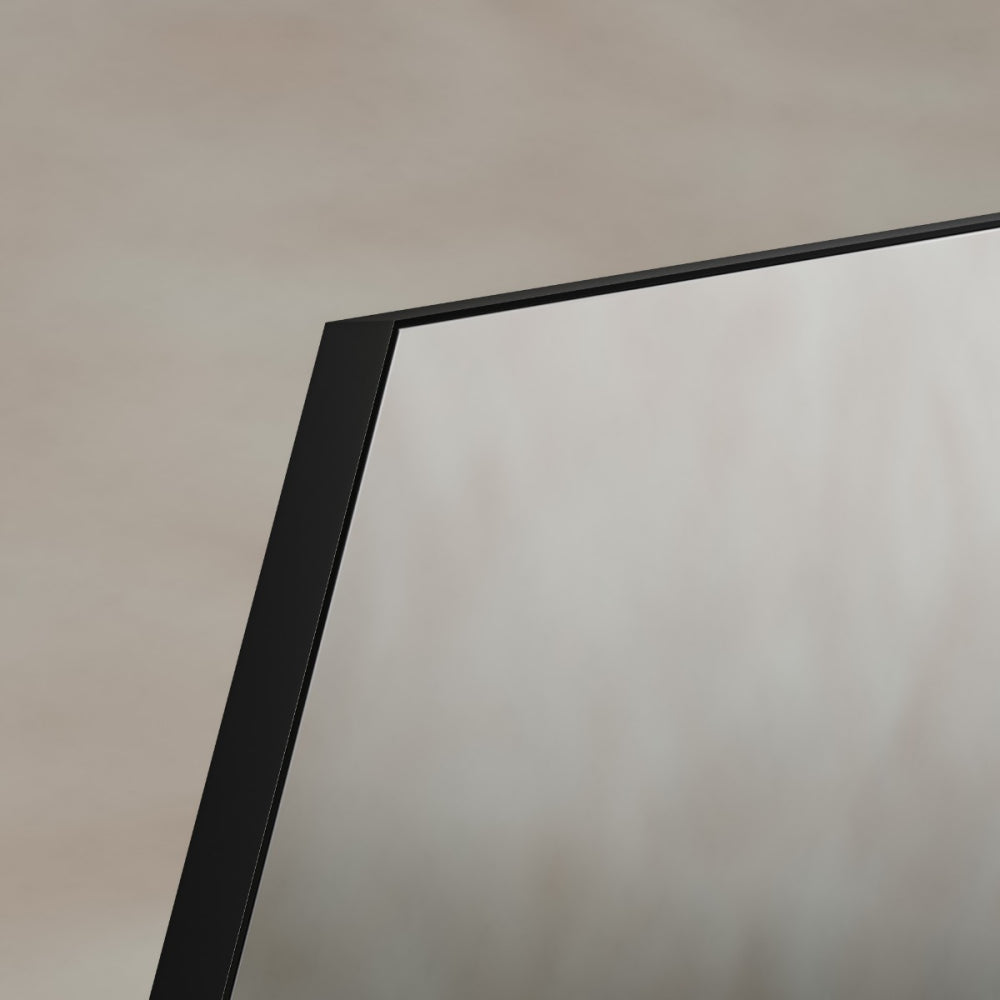 Oslo Irregular Hexagon Mirror 55x80cm in Black - Origins Living, view 6