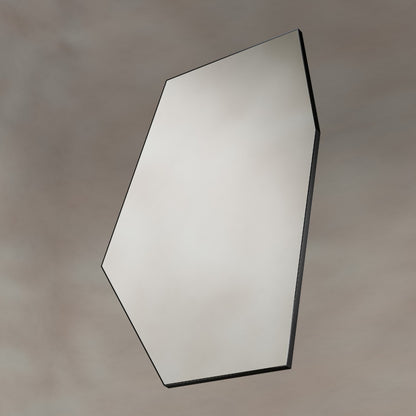 Oslo Irregular Hexagon Mirror 55x80cm in Black - Origins Living, view 7