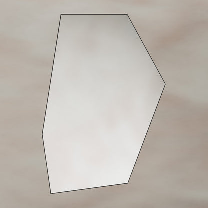Oslo Irregular Hexagon Mirror 55x80cm in Black - Origins Living, view 10