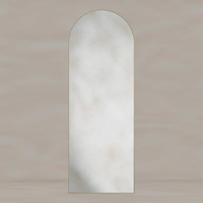 Oslo Arch Mirror 50x140cm in Brushed Brass - Origins Living, view 4