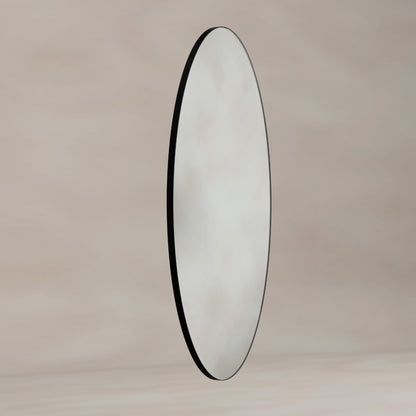 Oslo Oval Mirror 45x100cm in Black - Origins Living, view 2
