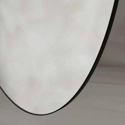 Oslo Oval Mirror 45x100cm in Black - Origins Living, view 4