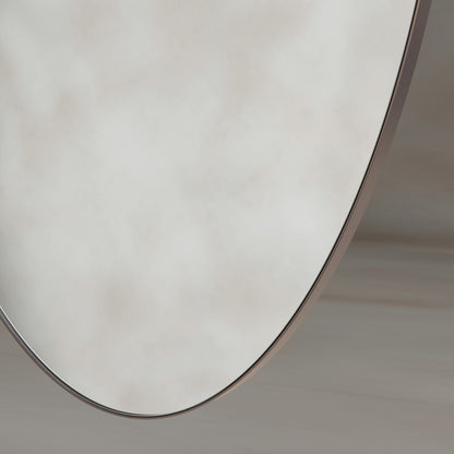 Oslo Oval Mirror 45x100cm in Brushed Bronze - Origins Living, view 4