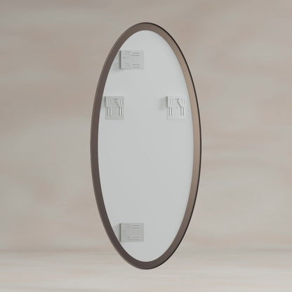 Oslo Oval Mirror 45x100cm in Brushed Bronze - Origins Living, view 7