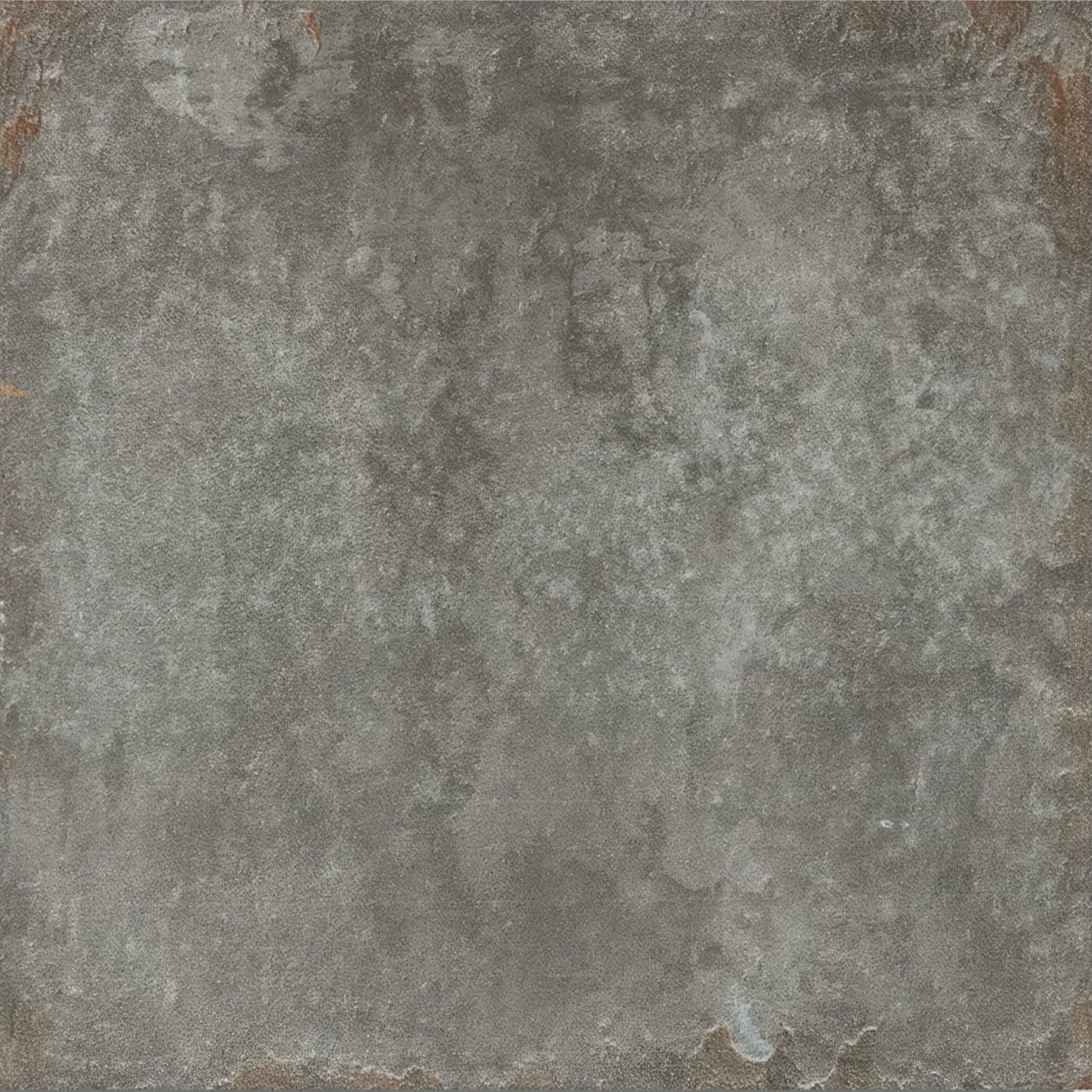 Osterley porcelain black square gray stone-effect tile with textured mottled surface and subtle tone variations