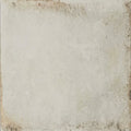 Osterley porcelain white square ceramic tile with distressed weathered texture and subtle brownish edges