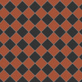 Oxford 106mm red and black diamond-patterned tile flooring showcasing durable ceramic material for stylish indoor use