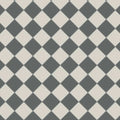 Oxford 106mm revival grey and dover white diamond-patterned tile flooring in gray and off-white colors