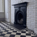 Oxford 151mm (6") Black and Dover White in a room setting