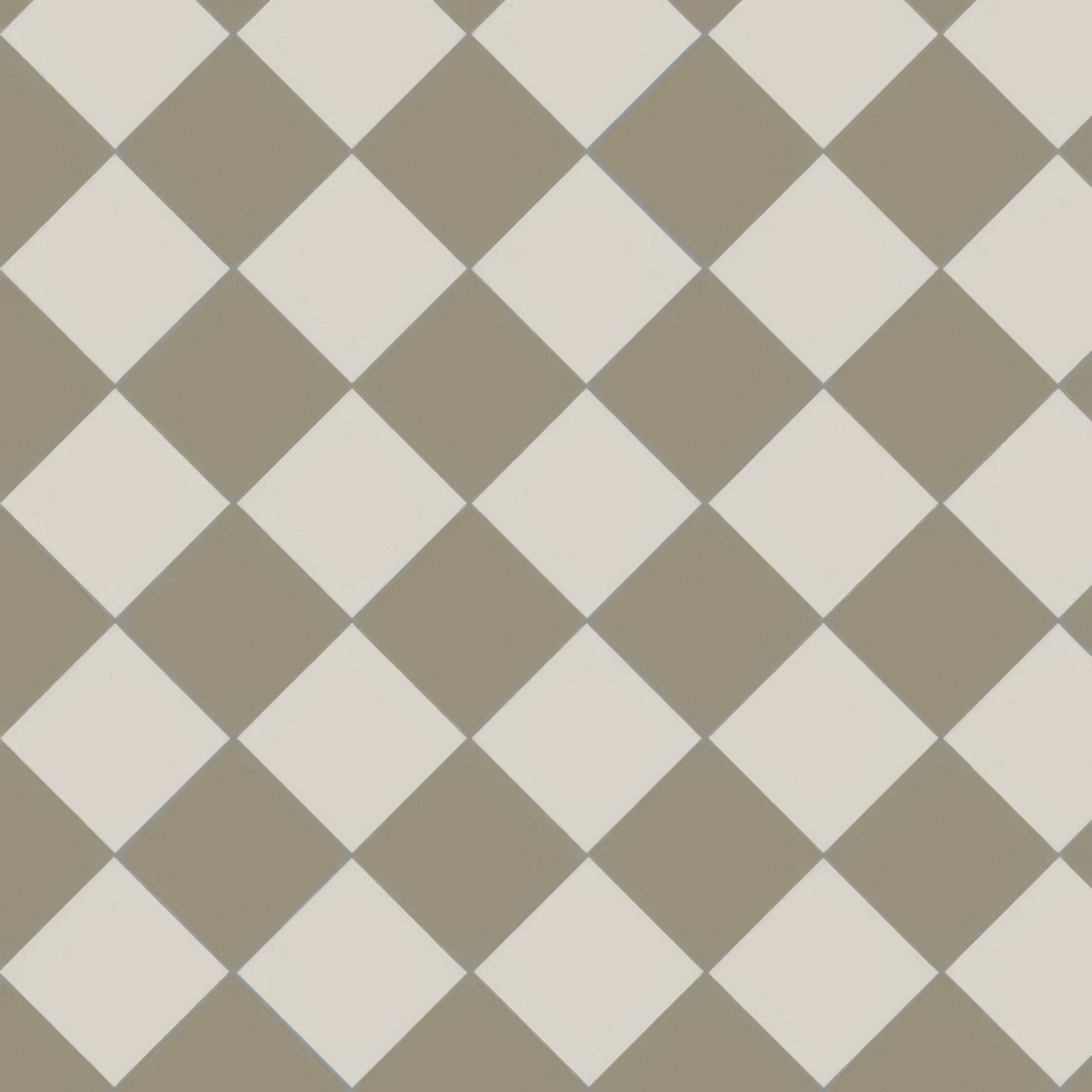 Beige and taupe diamond patterned tile flooring in oxford 151mm dover white and holkham dune colors