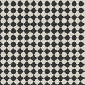 Black and white diamond patterned tile floor featuring oxford 53x53mm black and dover white ceramic tiles