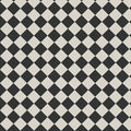 Oxford 75x75mm black and dover white ceramic tile with black and cream diamond patterned checkered design