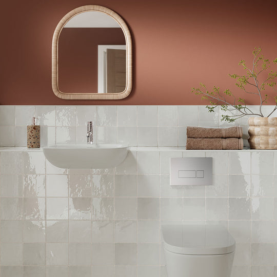 Flash White Gloss Ceramic Wall 130x130mm - alternate view