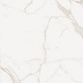 Palatina gold matt 60x60 marble effect tile in white marble with subtle beige veining for elegant flooring