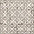 Gray marble mosaic tile palazzo mancini with repeating circular pattern for elegant wall or floor design