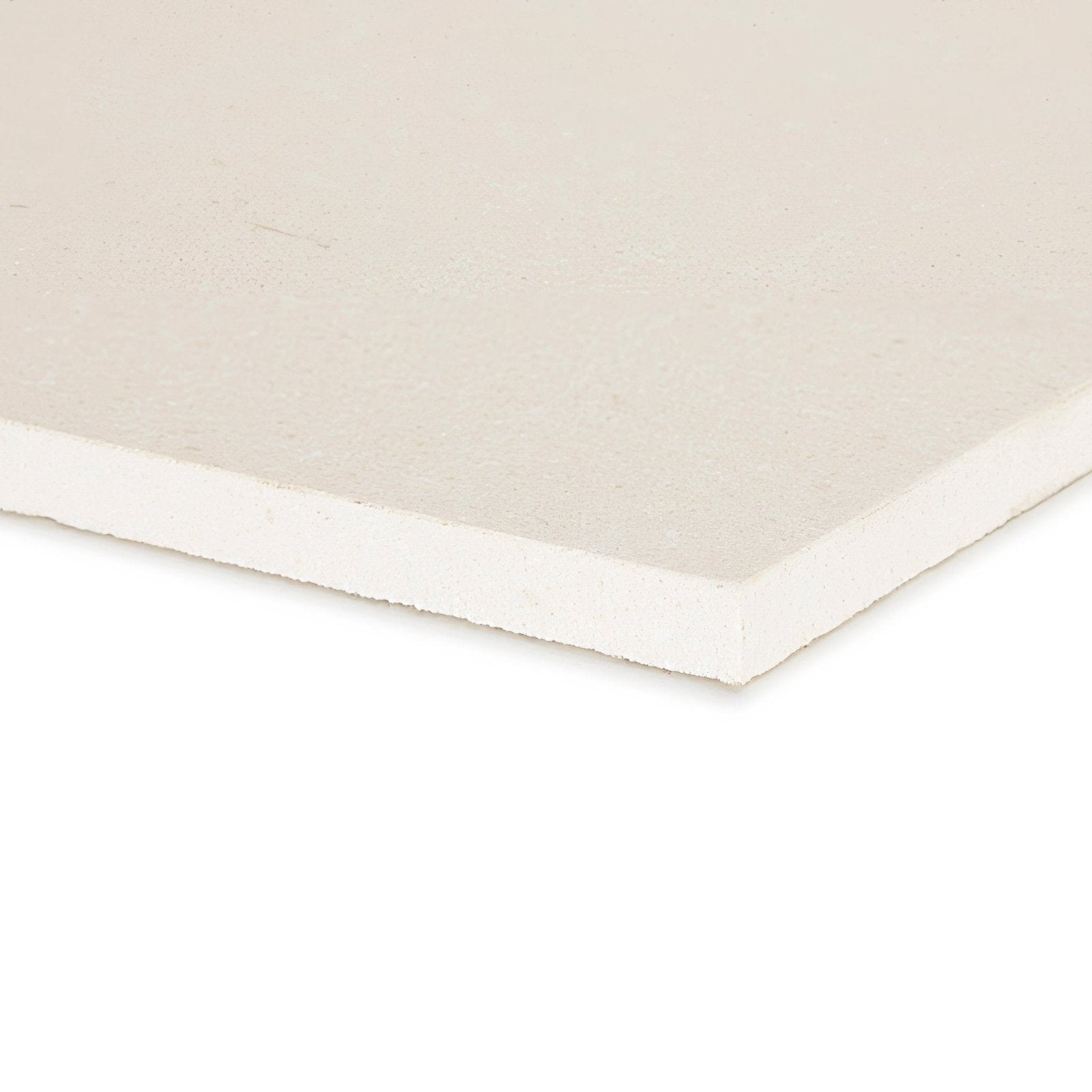 Off-white rectangular sheet of palio 30x30 diamond sawn edge honed rigid foam board for construction use