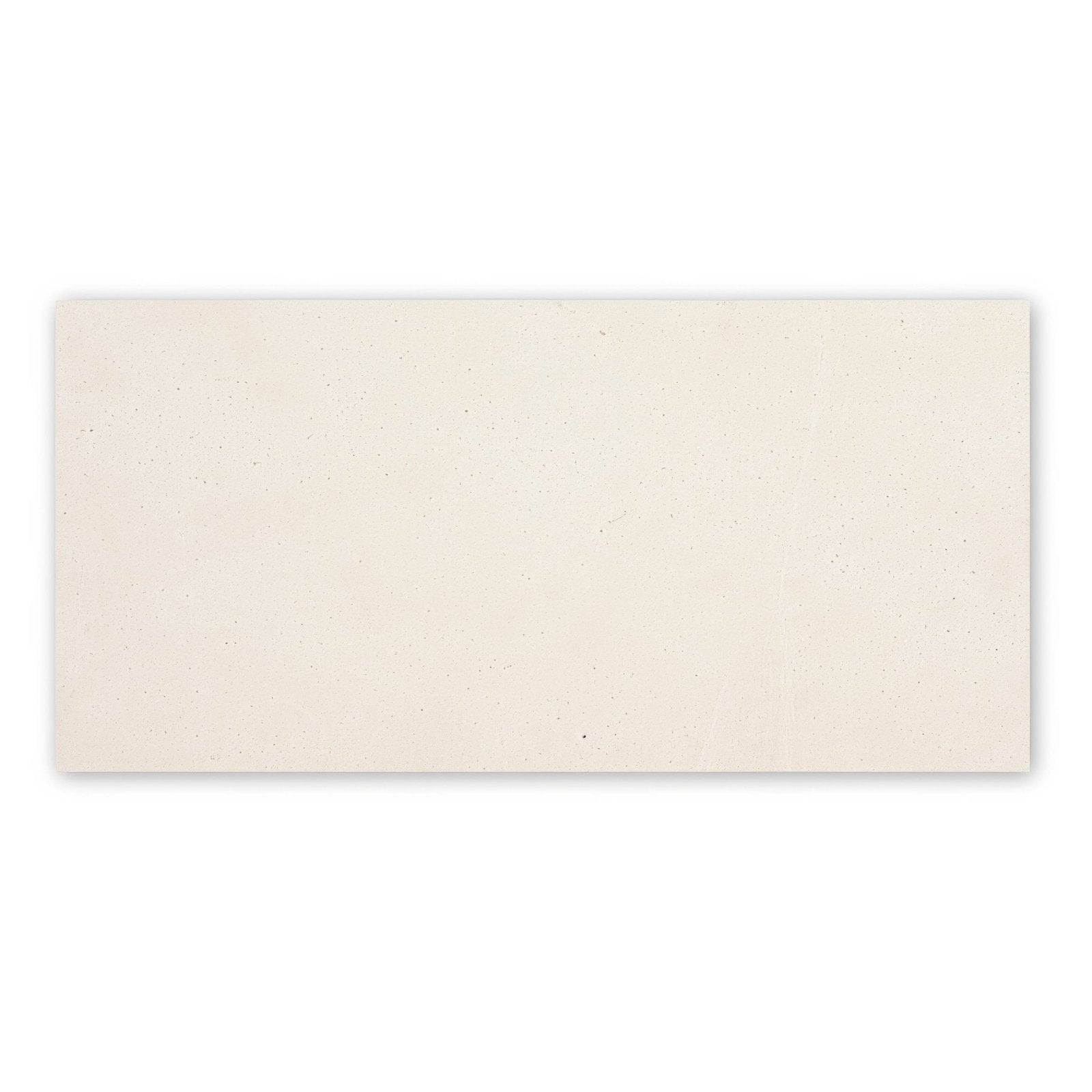 Cream-colored rectangular Palio 60x30 diamond sawn edge honed tile with subtle speckled texture